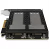 Mobiilne salvestusriiul RAIDSONIC ToughArmor MB842MP-B — 2 eemaldatavat pesa M.2 NVMe jaoks, PCIe 4.0 x16