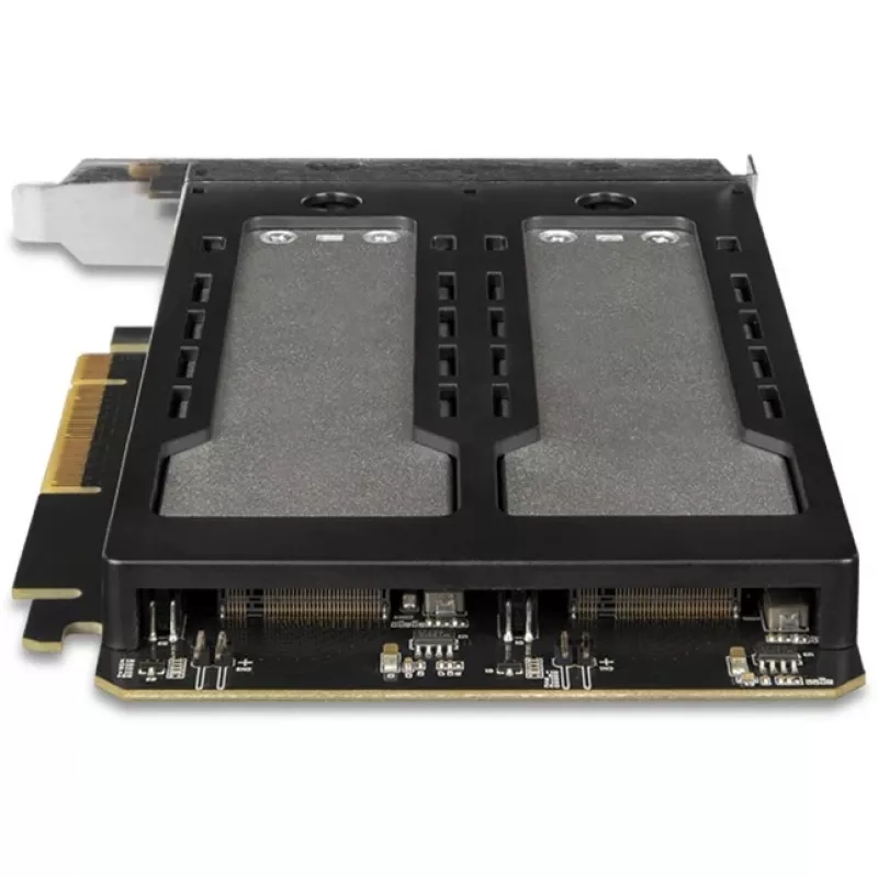 Mobiilne salvestusriiul RAIDSONIC ToughArmor MB842MP-B — 2 eemaldatavat pesa M.2 NVMe jaoks, PCIe 4.0 x16