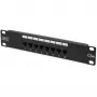 Paigalduspaneel 10 8 porti, Cat5e, U/UTP, 1U, must (komplektne)