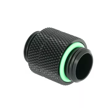Barrow adapter, sirge, G1/4 tolli, isane-isane, 14 mm pöördliigend, mudel TBX2D-02 b, must