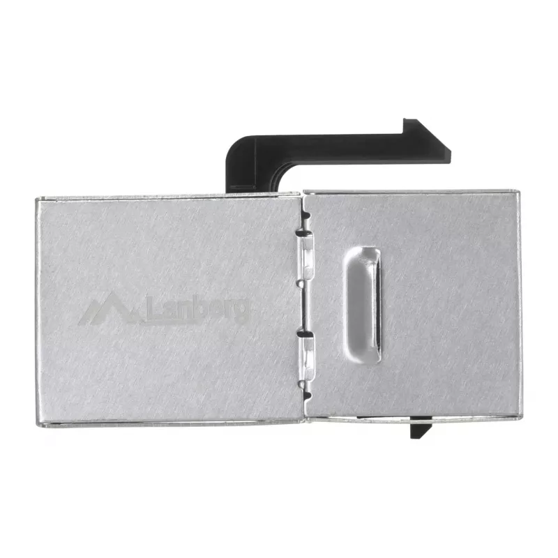 Keystone-moodul LANBERG KSF5-3000 — Cat5e F/UTP lame kaabel, RJ-45 emane, must