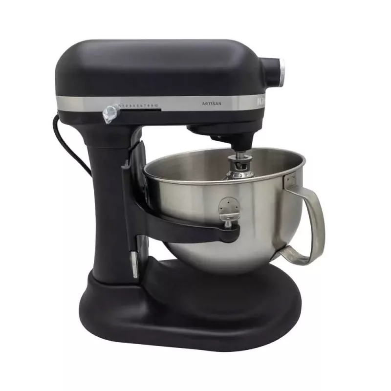 KitchenAid 5KSM60SPXEBM laudmikser 375 W Must, Hall, Roostevaba teras