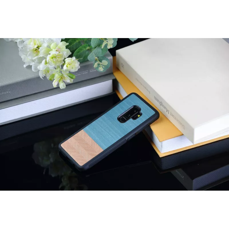 Nutitelefoni ümbris man and wood Samsung Galaxy S9 Plus jaoks — denim Must