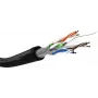 Võrgukaabel Goobay CAT 6 U/UTP 100 m Must