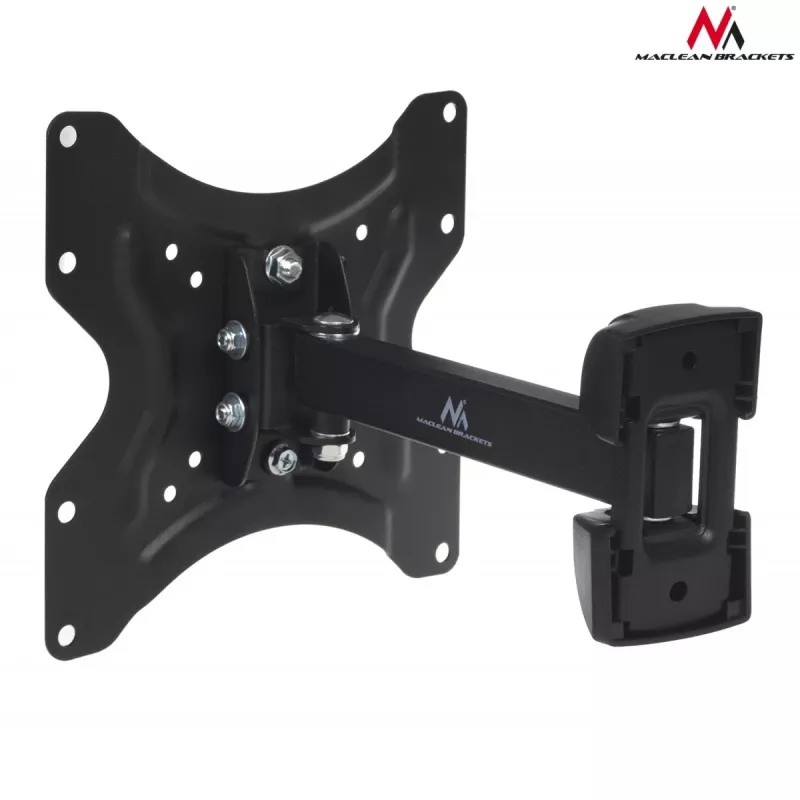 Seinale kinnitatav telerikinnitus MACLEAN MC-741 ekraanidele 33–106,7 cm (13 tolli–42 tolli), VESA 75x75–200x200, max koormus 25 kg, must