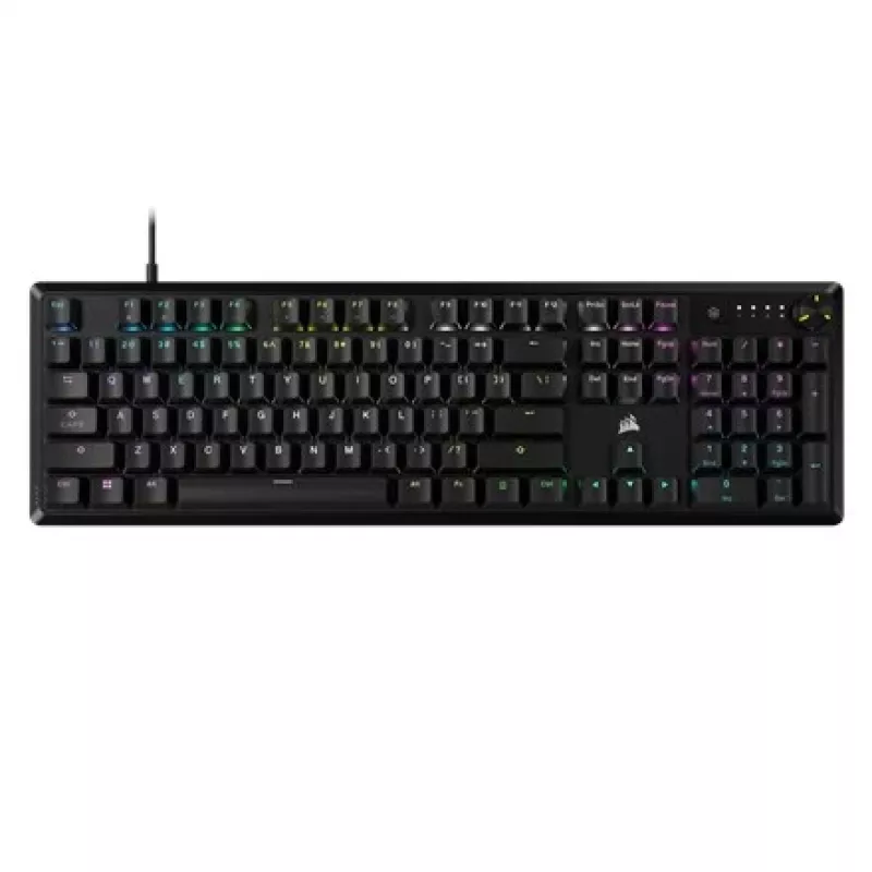 Corsair K70 mänguklaviatuur, USB, must, mehaaniline, täissuuruses, 104 klahvi