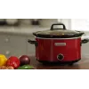 Aeglane pliit Crock-Pot SCV400RD 3,5 L keraamiline eemaldatav kauss, klaasist kaas, 2 kuumutusastet