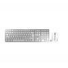 CHERRY DW 9100 õhuke klaviatuur Hiir kaasas Universaalne RF juhtmevaba + Bluetooth Põhjamaade Hõbedane