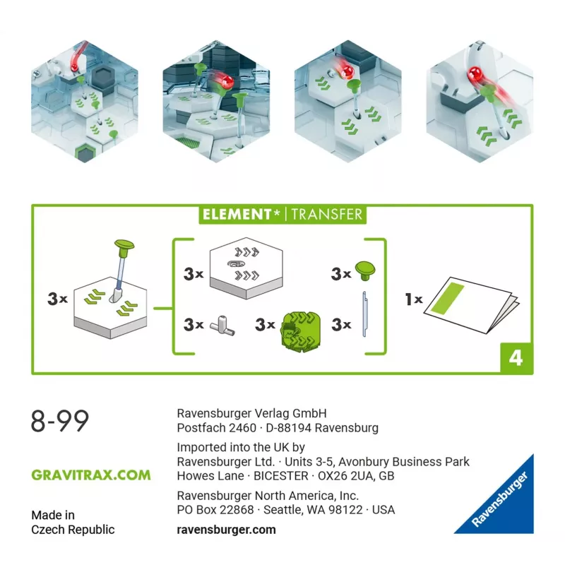 Accessory Ravensburger GraviTrax Element Transfer Mitmevärviline 22422