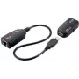 LogiLink UA0207 USB 2.0 Cat5 pikenduskomplekt, must