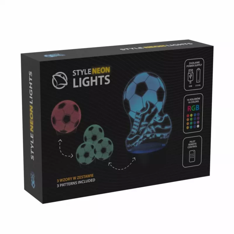 Lauavalgusti MANTA SNL124RGB RGB 3D valgusdekoratsioonikuulid, värvimuutev LED, dekoratiivvalgustus