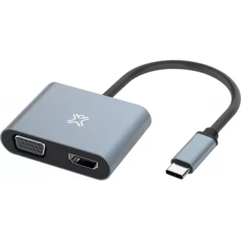 XtremeMac USB-C HDMI-le ja VGA-le adapter – adapter – digitaal-/andmeside (XWH-ACVH-13)