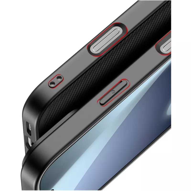 Nevox StyleShell NYLO 2528 ümbris iPhone 17 Pro jaoks, must