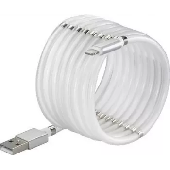 Renkforce USB 2.0 ühenduskaabel [1x USB 2.0 pistik A - 1x Apple Lightning-pistik] 1,00 m valge (TO-6897012)