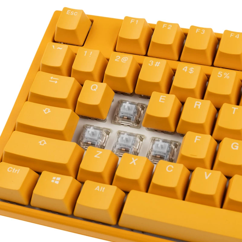 Ducky One 3 kollane mänguklaviatuur, RGB LED - MX-Clear (US)
