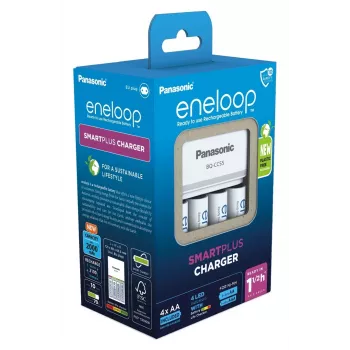 Akulaadija PANASONIC Eneloop Smartplus BQ-CC55 + 4x AA 2000 mAh (K-KJ55MCD40E)