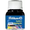Pelikan Drawing Ink A, sisu: 10 ml klaaspudelis, valge (18) sobib eriti hästi joonestussulele, joonistussulele, pintslile (201673)