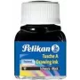 Pelikan Drawing Ink A, sisu: 10 ml klaaspudelis, valge (18) sobib eriti hästi joonestussulele, joonistussulele, pintslile (201673)