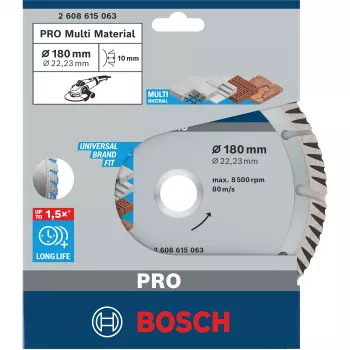 Teemantsegmentlõikeketas BOSCH UNIVERSAL, 180 x 2,0 x 22,23 mm, betoonile, müüritisele | Bosch