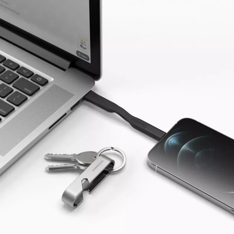 Vonmählen High Six USB C Must, roostevaba teras