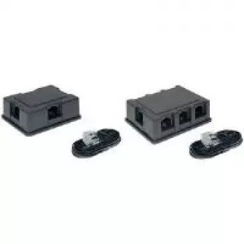 telefonijaotur RJ-45 F 6x RJ-45 F Must ShiverPeaks BS71400-6SET