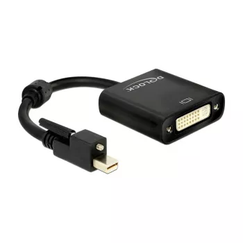 Video kaabli adapter DeLOCK 62639 Mini DisplayPort DVI-I-le 0,25 m Must
