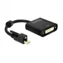 Video kaabli adapter DeLOCK 62639 Mini DisplayPort DVI-I-le 0,25 m Must