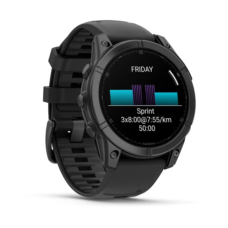 Garmin Fenix E 3.3 cm (1.3) AMOLED 47 mm Digitaalne 416 x 416 pikslit Puuteekraan Must Wi-Fi GPS (satelliit)