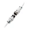 Spiraalne USB-kaabel Ducky Valge Edition DACOC2-WHT1, eemaldatav, valge spiraaldisain