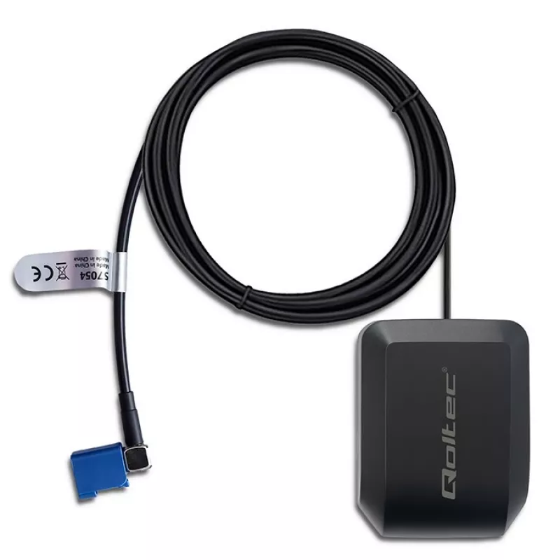 GPS GLONASS antenn QOLTEC 57054 magnetilise alusega, 28 dB võimendus