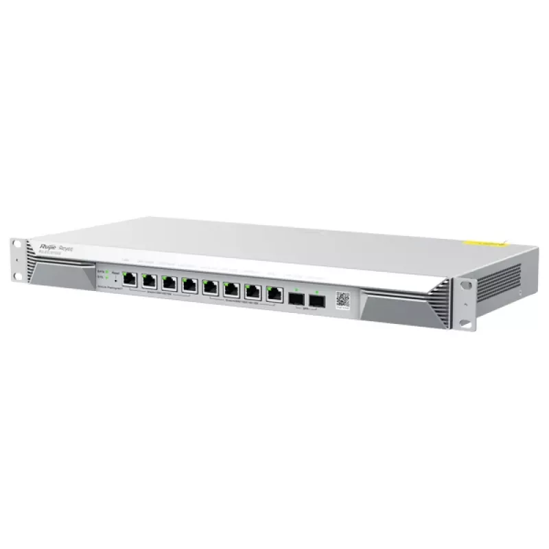 Juhtmega ruuter RUIJIE RG-EG1510XS — 2,5GbE + Gigabit Ethernet, 6x RJ-45, 4 Gbit/s läbilaskevõime, 1U, hõbedane