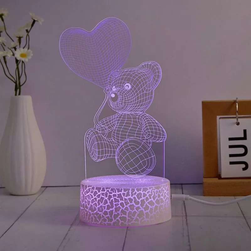Manta SNL115RGB RGB 3D südamekujuline dekoratiivne LED-lambi komplekt