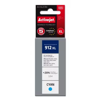 Activejet AH-912CRX tindikassett (asendus HP 912XL 3YL81AE; Premium; 990 lehekülge; tsüaan)