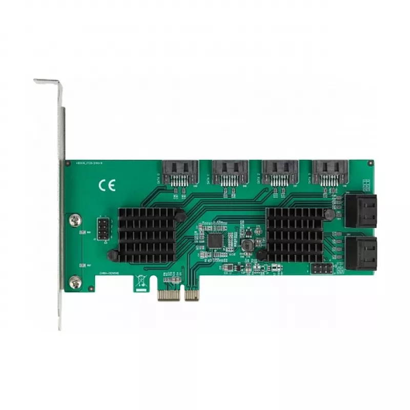 DeLOCK 8 pordiga SATA PCI Express x1 kaart, madalprofiil