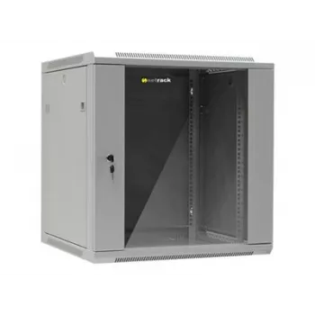 NETRACK 019-120-66-021 seinale riputatav kapp 19-tolline 12U/600 mm klaasuks hall eemaldatavad küljepaneelid