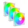 MONTECH RX120 PRO Valge 120mm ARGB Pöördlaba 3-pakk