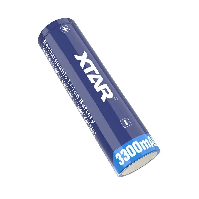 Aku 18650 3,6V Li-ion 3300 mAh kaitsega