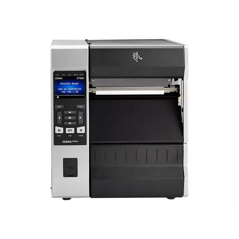 Sildiprinter Zebra ZT620 — termosiirdetrükk, 300×300 DPI, 168 mm prindilaius, LCD, Ethernet, Bluetooth, Hall/Must