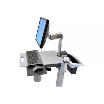 Ergotron Neo-Flex korvi ja käepideme komplekt - paigalduskomplekt (käepide, korv) - kaheastmeline hall - kärule paigaldatav - toodetele P/N: 24-205-214, 24-206-214 (97-545)
