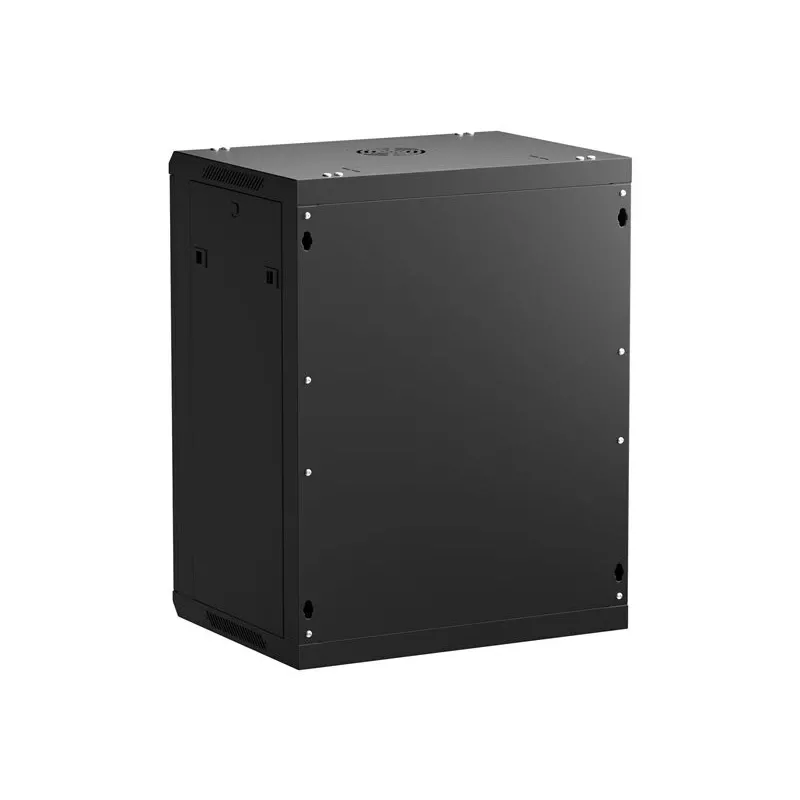 NETRACK 019-150-645-022 seina-/rippkapp 19tolline 15U/450 mm klaasuks must eemaldatavate külgpaneelidega