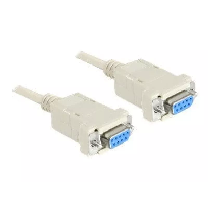 Serial Nullmodem 9 pin female auf 9 pin female 1.8 m, kaabel hall, 1,8 meetrit