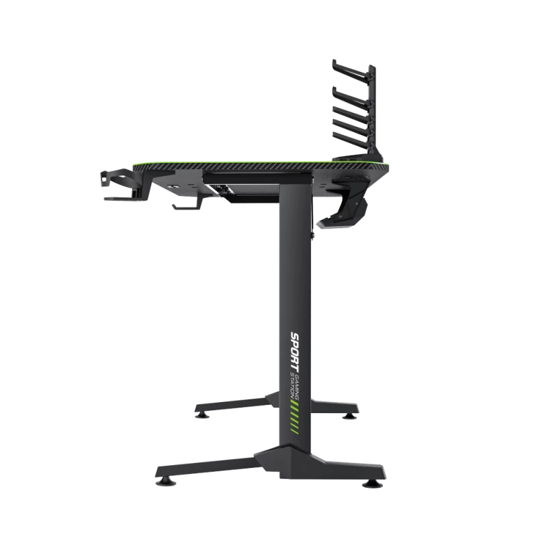 Laud GameMax D140-CARBON — mängu-/kontorilaud, netokaal 20,5 kg, mõõtmed 125×795×682 mm