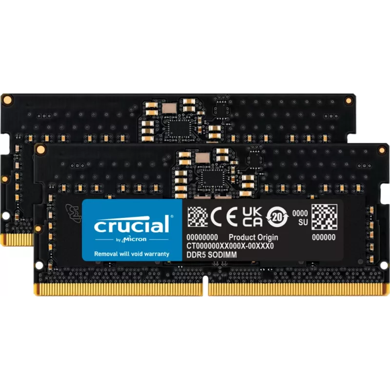 Micron Crucial - DDR5 - Kit - 16 GB: 2 x 8 GB - SO DIMM 262-PIN