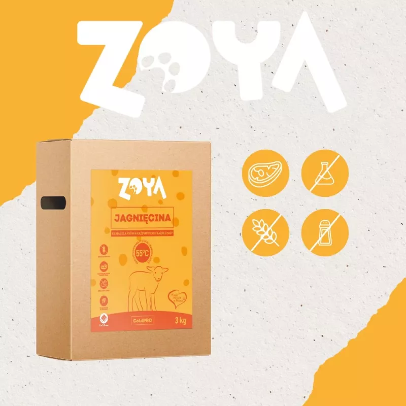Kuiv koeratoit ZOYA ColdPRO Lamb 3 kg — täisväärtuslik täiskasvanud koertele mõeldud kuivtoit, 26% valku, 9,5% rasva