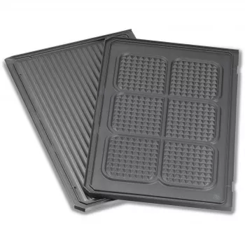 Grill Plate top, ribbed / Waffelmuster (antratsiit, kontaktgrillile PG 4.3, PG 4.4)