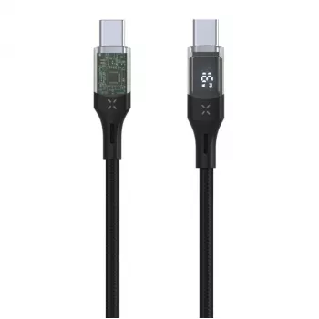 Fikseeritud | USB-C/USB-C kaabel kuva ja PD toega, 2m, USB 2.0, 100W | FIXDD-CC2-BK