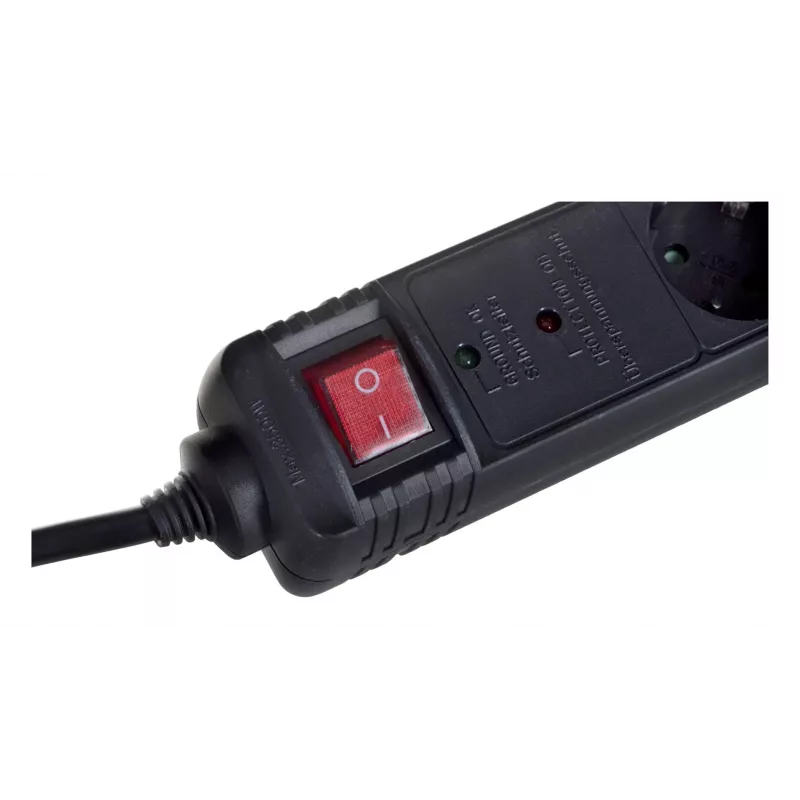 Liigpingekaitse Gembird SPG5-C-10 Must 5 vahelduvvoolupistikut 250V 3m