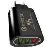 USB seinilaadija MACLEAN MCE479B — 3x USB-porti, 18W koguvõimsus, kompaktne