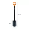 Labidas Fiskars 131403 — Fiskarsi aialabidas mudel 131403, terasest tera, puidust käepide