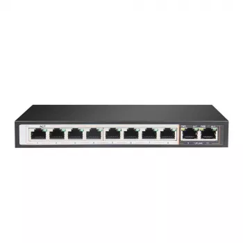 Switch Extralink PERSES 8x Gigabit PoE/PoE+ 2x RJ45 Uplink 96W